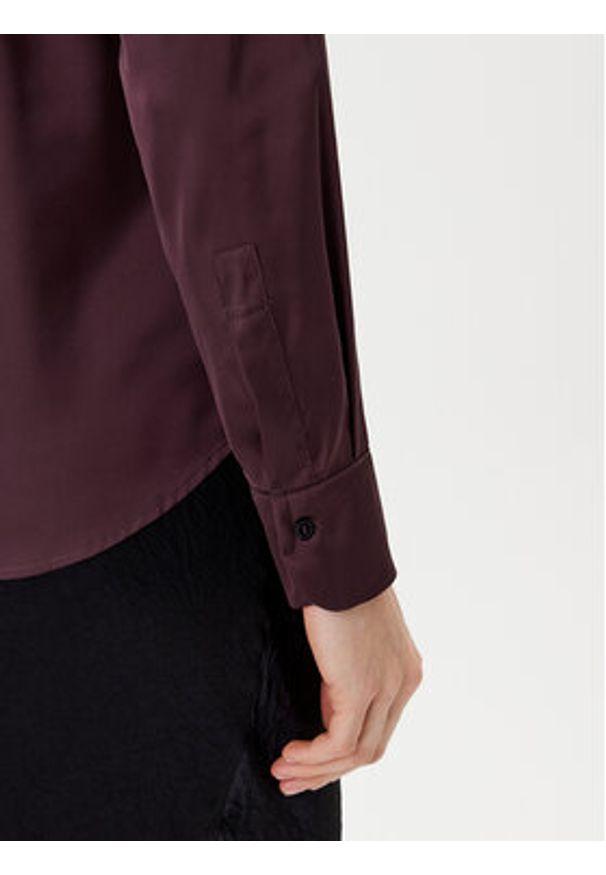 Marella Koszula Naples 2525116051 Bordowy Regular Fit. Kolor: czerwony. Materiał: syntetyk