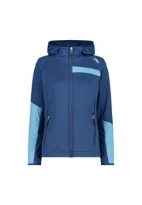 Kurtka przeciwdeszczowa damska z kapturem CMP. Typ kołnierza: kaptur. Kolor: niebieski. Sport: turystyka piesza #1
