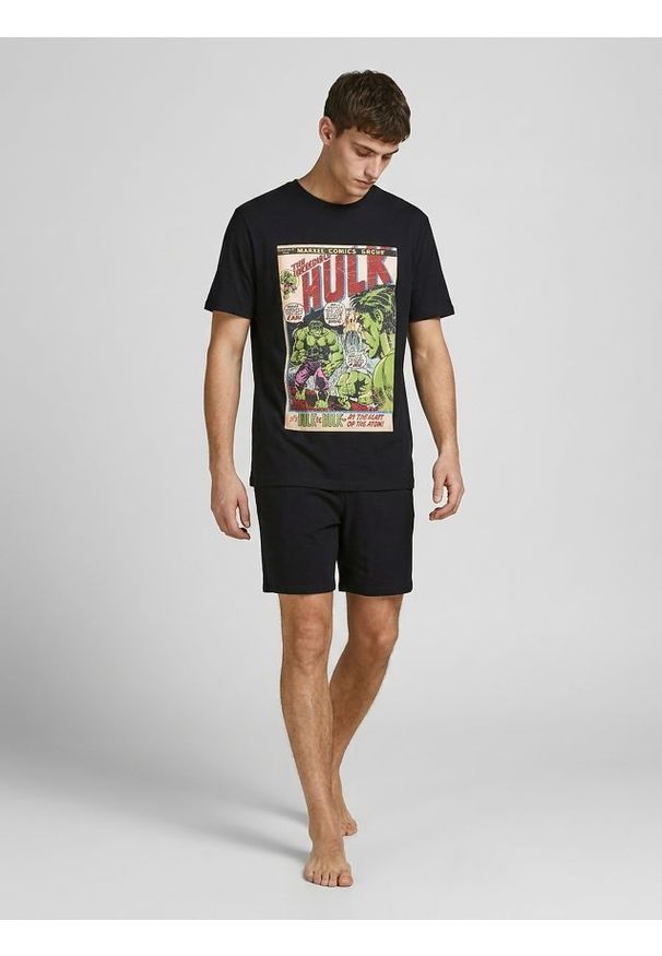 Sinsay - Bawełniana piżama dwuczęściowa Hulk - czarny. Kolor: czarny. Materiał: bawełna