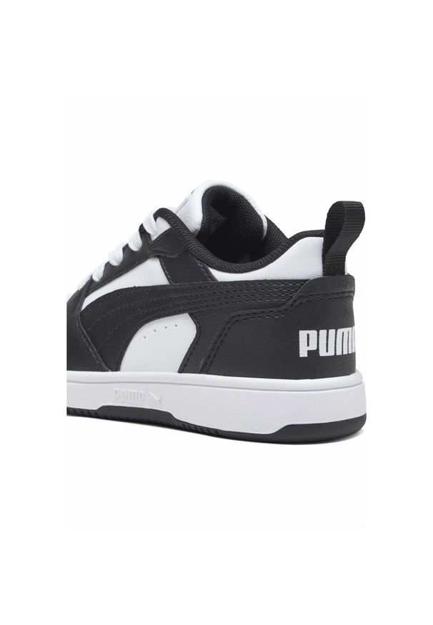 Puma - Dziecięce sneakersy Rebound V6 Lo PUMA White Black. Kolor: czarny, biały, wielokolorowy