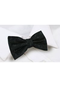 Mucha Męska z Poszetką - Chattier - Czarna z Fakturą Materiału. Kolor: czarny. Materiał: materiał. Styl: elegancki, sportowy #4