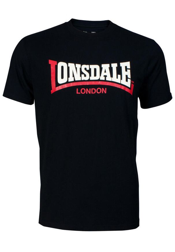 Koszulka Lonsdale Two Tone. Kolor: czarny. Materiał: bawełna, dzianina