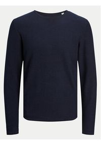 Jack & Jones - Jack&Jones Sweter Cooper 12258407 Granatowy Regular Fit. Kolor: niebieski. Materiał: bawełna #6