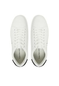 Calvin Klein Jeans Sneakersy Classic Cupsole Ru Patch Lth YM0YM01297 Biały. Kolor: biały. Materiał: skóra #4