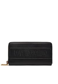 Love Moschino - LOVE MOSCHINO Duży Portfel Damski JC5640PP0IKG100A Czarny. Kolor: czarny. Materiał: skóra #1