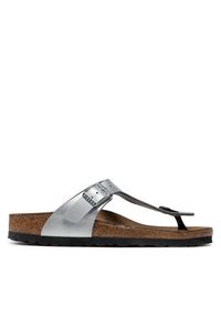 Birkenstock Japonki Gizeh Bs 0043853 Srebrny. Kolor: srebrny. Materiał: skóra #7