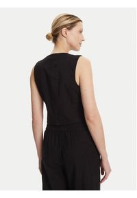 Vero Moda Kamizelka garniturowa Caia 10333795 Czarny Regular Fit. Kolor: czarny. Materiał: bawełna