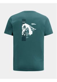 Jack Wolfskin T-Shirt Vonnan 1809941 Zielony Regular Fit. Kolor: zielony. Materiał: syntetyk #4