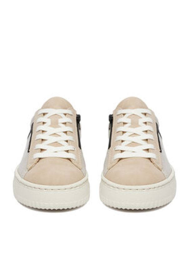 Rieker Sneakersy N9900-60 Beżowy. Kolor: beżowy. Materiał: materiał