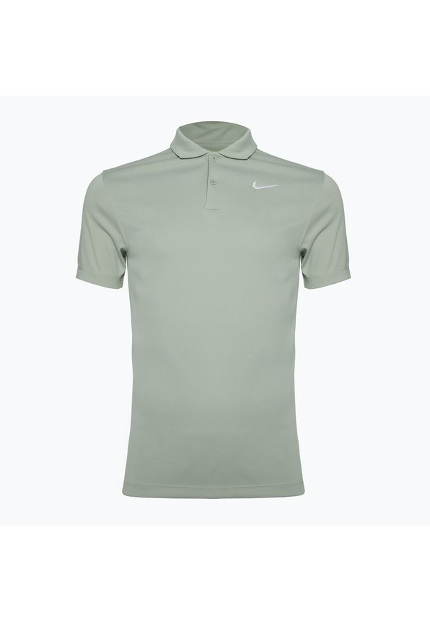 Koszulka tenisowa męska Nike Court Dri-Fit Polo Solid. Typ kołnierza: polo. Kolor: zielony. Technologia: Dri-Fit (Nike). Sport: tenis