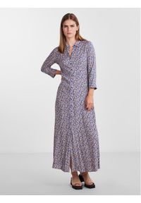 YAS Sukienka koszulowa Savanna 26022663 Kolorowy Loose Fit. Materiał: wiskoza. Wzór: kolorowy. Typ sukienki: koszulowe #1