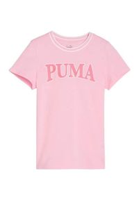 Koszulka treningowa dziewczęca Puma Squad. Kolor: różowy. Materiał: bawełna. Długość rękawa: krótki rękaw. Długość: krótkie