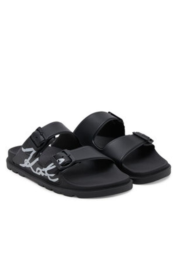 Karl Lagerfeld - KARL LAGERFELD Klapki Kondo Tred KL80972 Czarny. Kolor: czarny