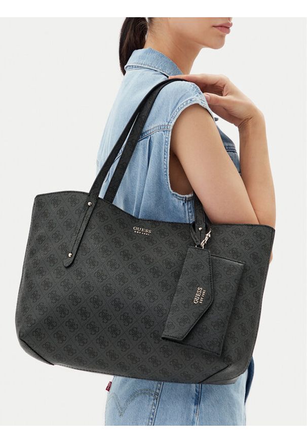 Guess Torebka HWLG96 48230 Czarny. Kolor: czarny. Materiał: skórzane