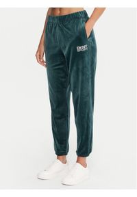 DKNY Sport Spodnie dresowe DP5P3702 Zielony Regular Fit. Kolor: zielony. Materiał: syntetyk