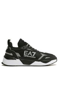 EA7 Emporio Armani Sneakersy X8X159 XK364 N763 Czarny. Kolor: czarny. Materiał: skóra