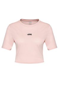 Vans T-Shirt Flying Crop V Cre VN0A54QU Różowy Cropped Fit. Kolor: różowy. Materiał: bawełna #5