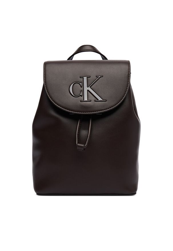 Plecak Calvin Klein. Kolor: brązowy