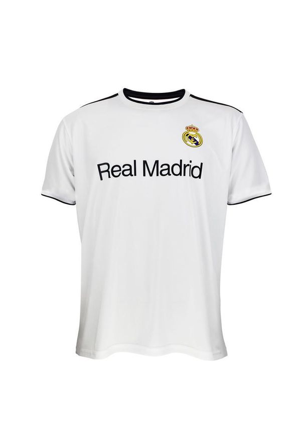 Real Madrid - Real Madryt komplet koszulka spodenki junior RM1KTK124 128 biały. Kolor: biały. Sport: piłka nożna