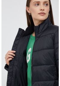 GAP kurtka damska kolor czarny zimowa. Okazja: na co dzień. Kolor: czarny. Materiał: tkanina, poliester. Wzór: gładki. Sezon: zima. Styl: casual #3