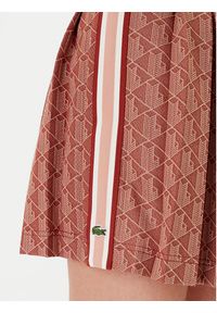 Lacoste Spódnica plisowana JF0516 Brązowy Regular Fit. Kolor: brązowy. Materiał: syntetyk