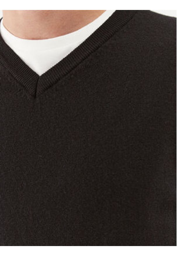 United Colors of Benetton - United Colors Of Benetton Sweter 1002U400L Czarny Regular Fit. Kolor: czarny. Materiał: wełna