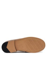 TOMMY HILFIGER - Tommy Hilfiger Półbuty Soft Suede Horsebit Loafer FW0FW08649 Beżowy. Kolor: beżowy. Materiał: skóra, zamsz #4