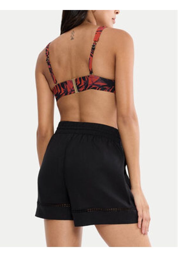 Triumph Szorty piżamowe Summer Wear 10227237 Czarny Regular Fit. Kolor: czarny. Materiał: wiskoza, len