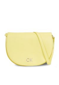 Calvin Klein Torebka Ck Daily Saddle Bag Pebble K60K611679 Żółty. Kolor: żółty. Materiał: skórzane #1