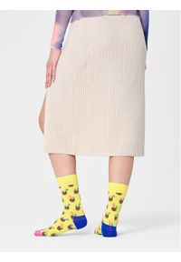 Happy-Socks - Happy Socks Skarpety wysokie unisex CNC01-2200 Żółty. Kolor: żółty. Materiał: materiał, bawełna #1