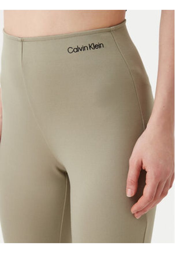 Calvin Klein Jeans Legginsy Milano J20J225089 Zielony Slim Fit. Kolor: zielony. Materiał: syntetyk