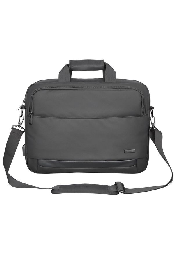 MODECOM - Torba Modecom Porto 15.6'' czarny. Kolor: czarny. Materiał: poliester, materiał. Styl: elegancki, biznesowy