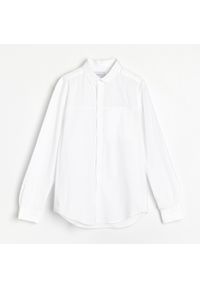 Reserved - Bawełniana koszula regular fit - Biały. Kolor: biały. Materiał: bawełna #1