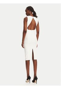 Elisabetta Franchi Sukienka koktajlowa AB76252E2 360 Biały Slim Fit. Kolor: biały. Materiał: wiskoza. Styl: wizytowy #3