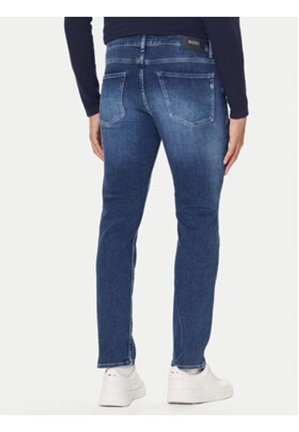 BOSS Jeansy C-Delaware 50549814 Granatowy Slim Fit. Kolor: niebieski