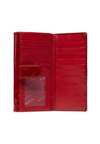 Pierre Cardin Duży Portfel Damski 02 LEAF 122 Czerwony. Kolor: czerwony. Materiał: skóra, lakier #2