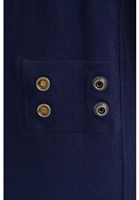 G-Star RAW - G-Star Raw sukienka D21297.B771 kolor granatowy mini rozkloszowana. Kolor: niebieski. Materiał: bawełna, dzianina. Długość rękawa: na ramiączkach. Wzór: gładki. Typ sukienki: rozkloszowane. Długość: mini #5