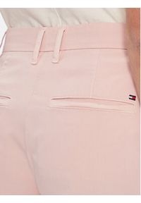 TOMMY HILFIGER - Tommy Hilfiger Szorty materiałowe WW0WW42457 Różowy Regular Fit. Kolor: różowy. Materiał: bawełna #4