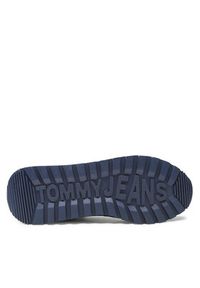 Tommy Jeans Sneakersy Retro Leather Runner EM0EM01081 Granatowy. Kolor: niebieski. Materiał: materiał #4
