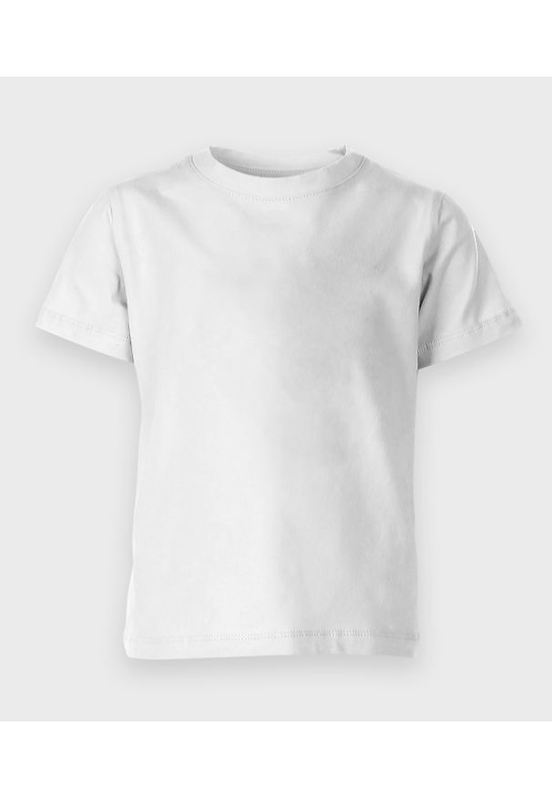 MegaKoszulki - Koszulka dziecięca (bez nadruku, gładka) - biała. Kolor: biały. Materiał: bawełna. Wzór: gładki