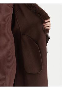 Marciano Guess Płaszcz wełniany 5BGL46 7125A Brązowy Regular Fit. Kolor: brązowy. Materiał: wełna #4