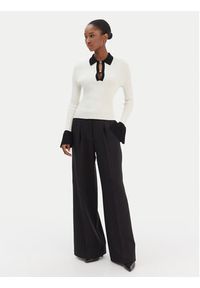 Hugo - HUGO Sweter Sharro 50542608 Beżowy Slim Fit. Kolor: beżowy. Materiał: wiskoza #5