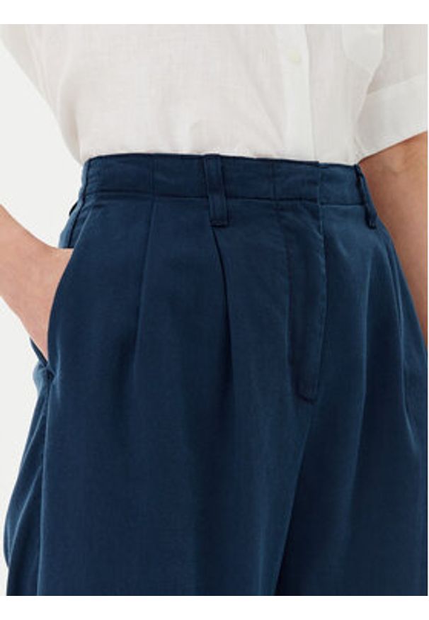 TOMMY HILFIGER - Tommy Hilfiger Spodnie materiałowe WW0WW45589 Granatowy Relaxed Fit. Kolor: niebieski. Materiał: lyocell