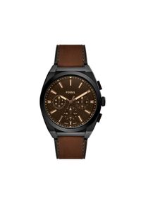 Fossil Zegarek Everett FS6108 Brązowy. Kolor: brązowy