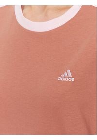 Adidas - adidas T-Shirt Essentials 3-Stripes T-Shirt IM2871 Brązowy Loose Fit. Kolor: brązowy. Materiał: bawełna #2