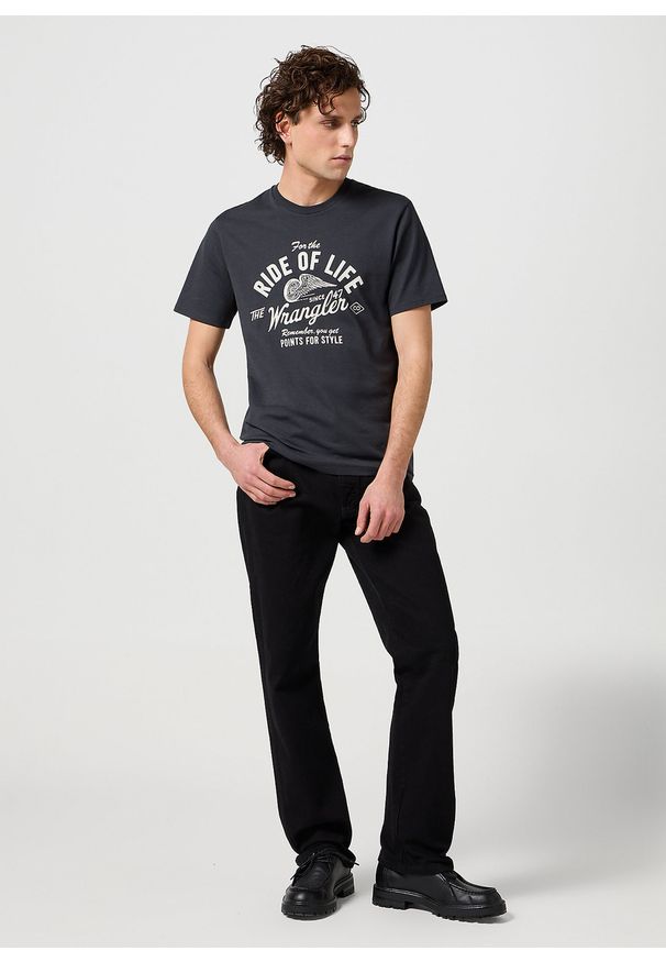 Wrangler - MESKA KOSZULKA WRANGLER AMERICANA TEE FADED BLACK 112362790