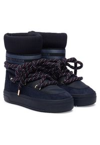 TOMMY HILFIGER - Tommy Hilfiger Śniegowce Tommytech Rwb Snowboot Warm FW0FW09163 Granatowy. Kolor: niebieski. Materiał: materiał