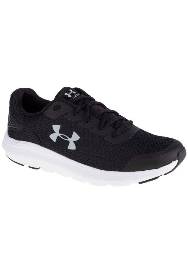Buty Under Armour Surge 2 M 3022595-001 czarne. Kolor: czarny. Materiał: syntetyk, guma. Szerokość cholewki: normalna