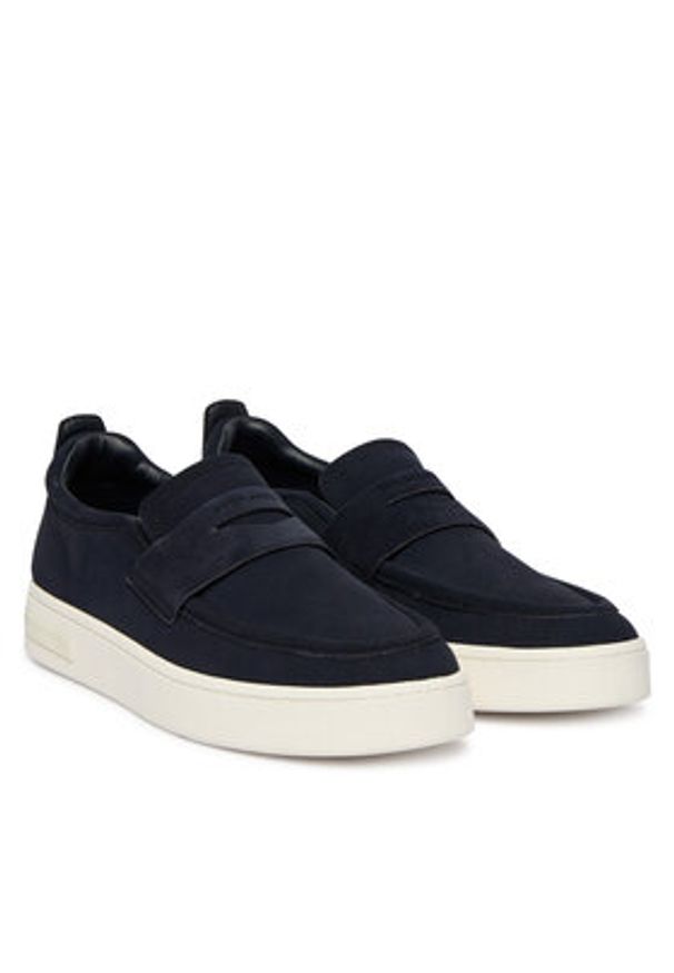 Armani Exchange Loafersy XM002632 AF19687 ZB004 Granatowy. Kolor: niebieski. Materiał: zamsz, skóra