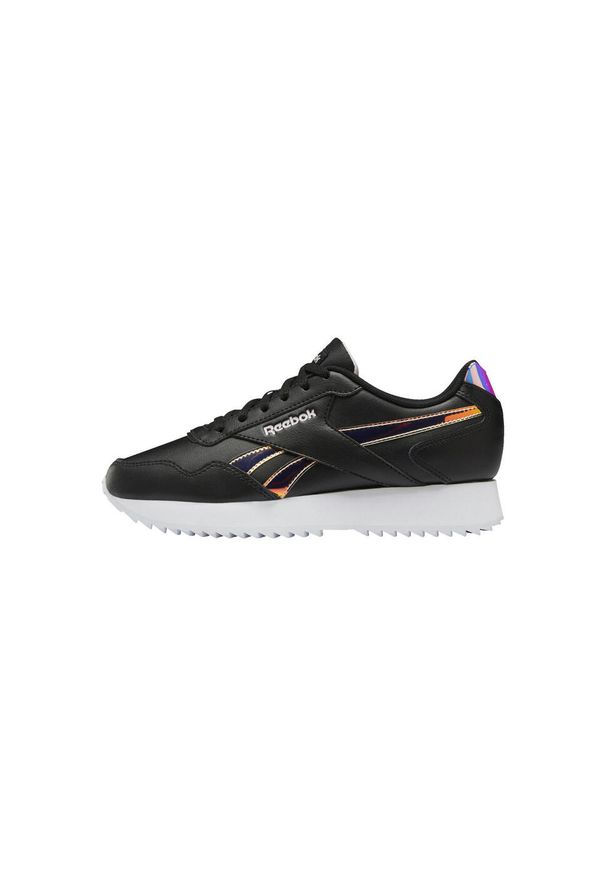 Obuwie Sportowe Damskie Reebok Royal Glide Ripple Double W Czarny. Zapięcie: sznurówki. Kolor: biały, czarny, różowy, wielokolorowy. Materiał: skóra, guma, tkanina. Szerokość cholewki: normalna. Model: Reebok Royal. Sport: turystyka piesza